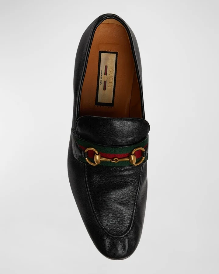 Men's Paride Web Stripe Bit Loafers - Image 5