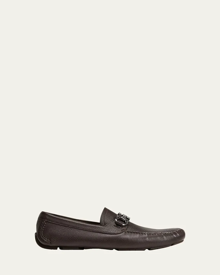 Men's Parigi Gancini Leather Drivers