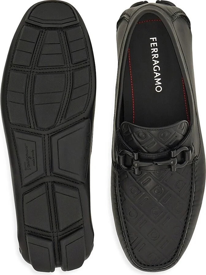 Men's Parigi Leather Moccasins - Nero - Size 6.5 - Image 4