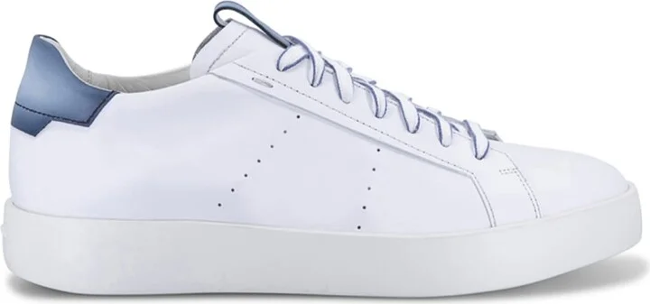 Men's Part Bicolor Leather Low-Top Sneakers - Image 3
