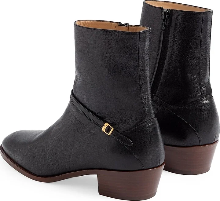Men's Pat Ankle Boots in Kidskin - Black - Size 9 - Image 3