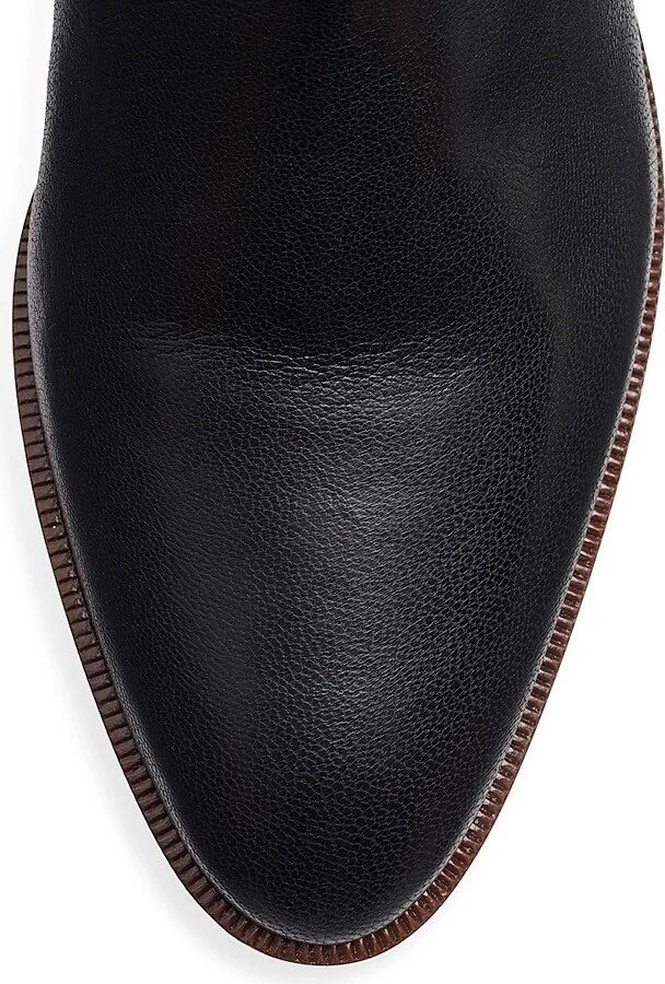 Men's Pat Ankle Boots in Kidskin - Black - Size 9 - Image 5