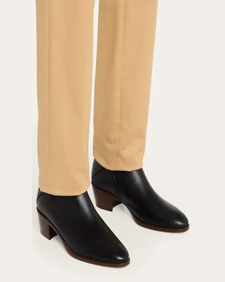 Men's Pat Leather Side-Buckle Booties - Image 3