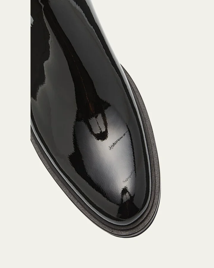 Men's Patent Leather Chelsea Boots - Image 2