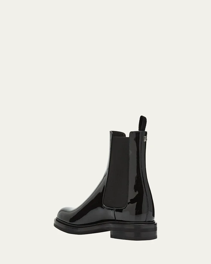 Men's Patent Leather Chelsea Boots - Image 3
