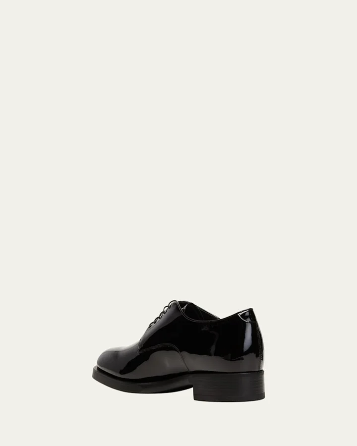 Men's Patent Leather Derby Shoes - Image 5