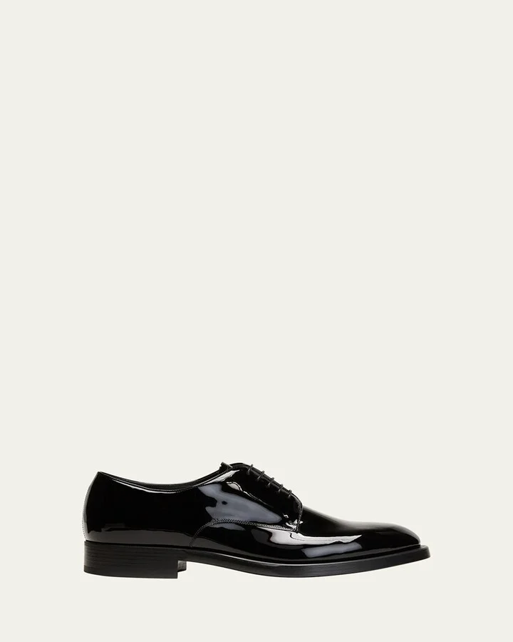 Men's Patent Leather Derby Shoes