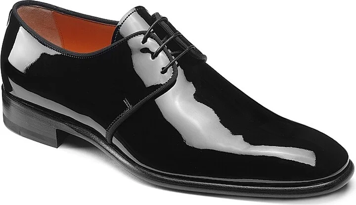 Men's Patent Leather Dress Shoes - Black - Size 8 - Image 2