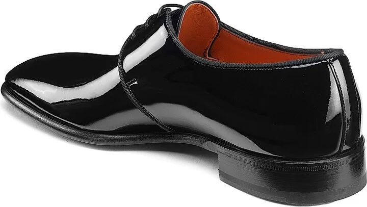 Men's Patent Leather Dress Shoes - Black - Size 8 - Image 3