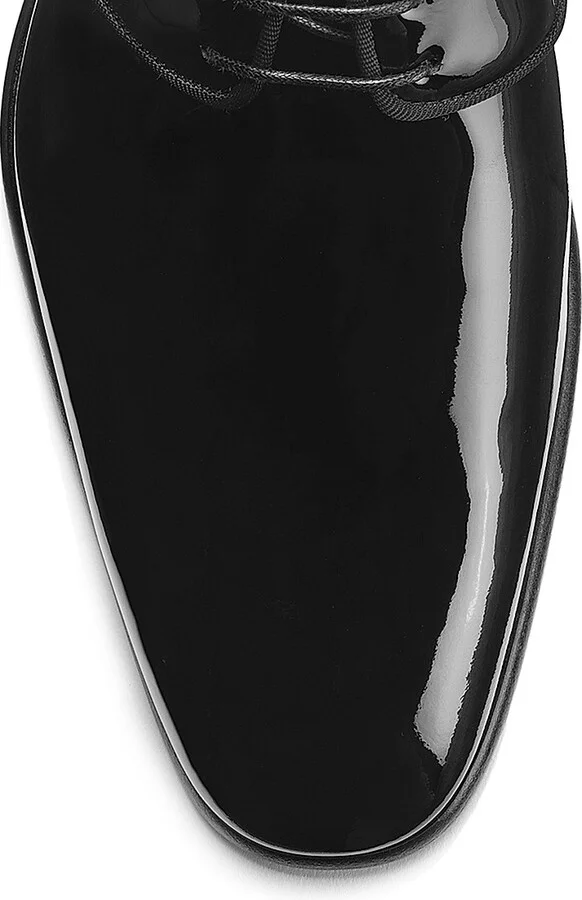 Men's Patent Leather Dress Shoes - Black - Size 8 - Image 4