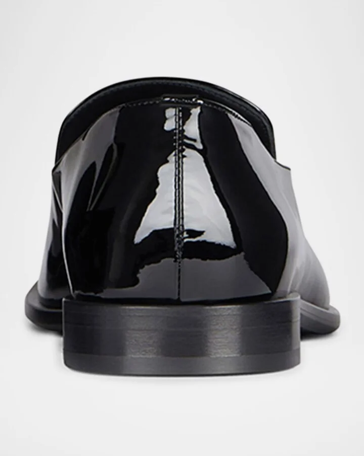 Men's Patent Leather Label Loafers - Image 2