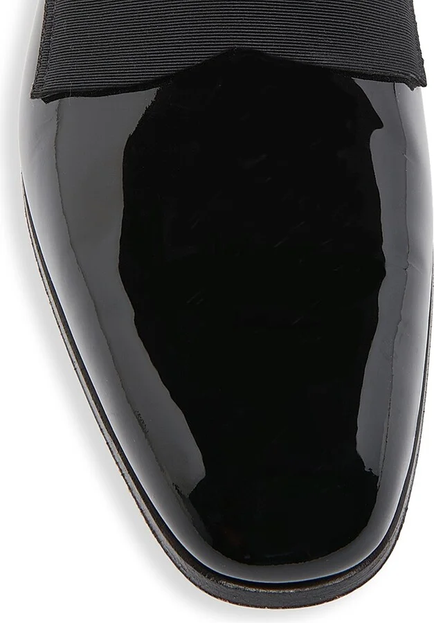 Men's Patent Leather Loafers - Black - Size 14 - Image 4
