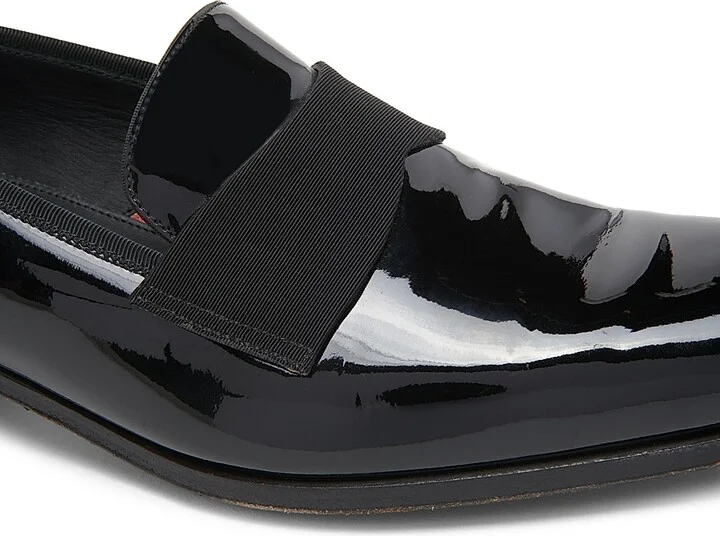 Men's Patent Leather Loafers - Black - Size 14 - Image 6
