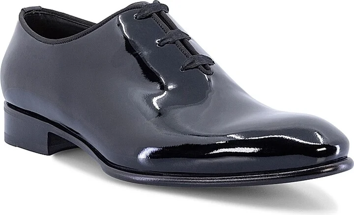 Men's Patent Leather Oxfords - Black - Size 8.5 - Image 2