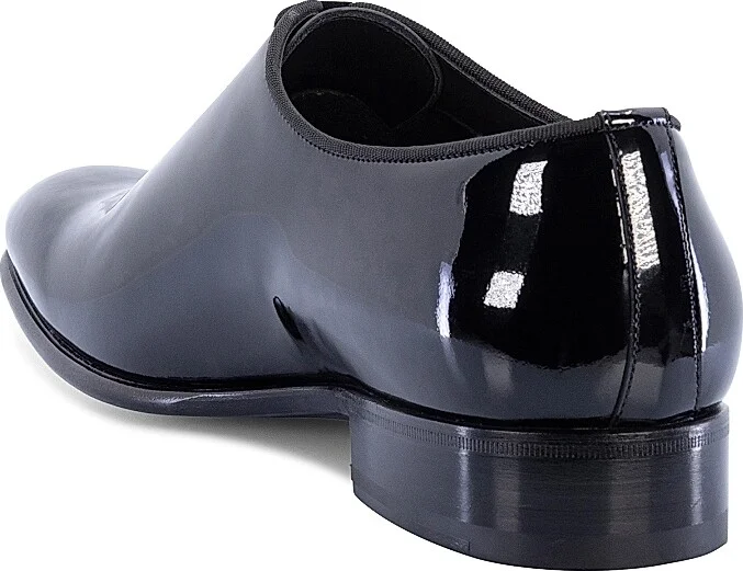 Men's Patent Leather Oxfords - Black - Size 8.5 - Image 3