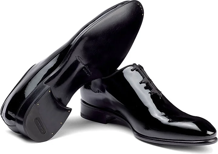 Men's Patent Leather Oxfords - Black - Size 8.5 - Image 7