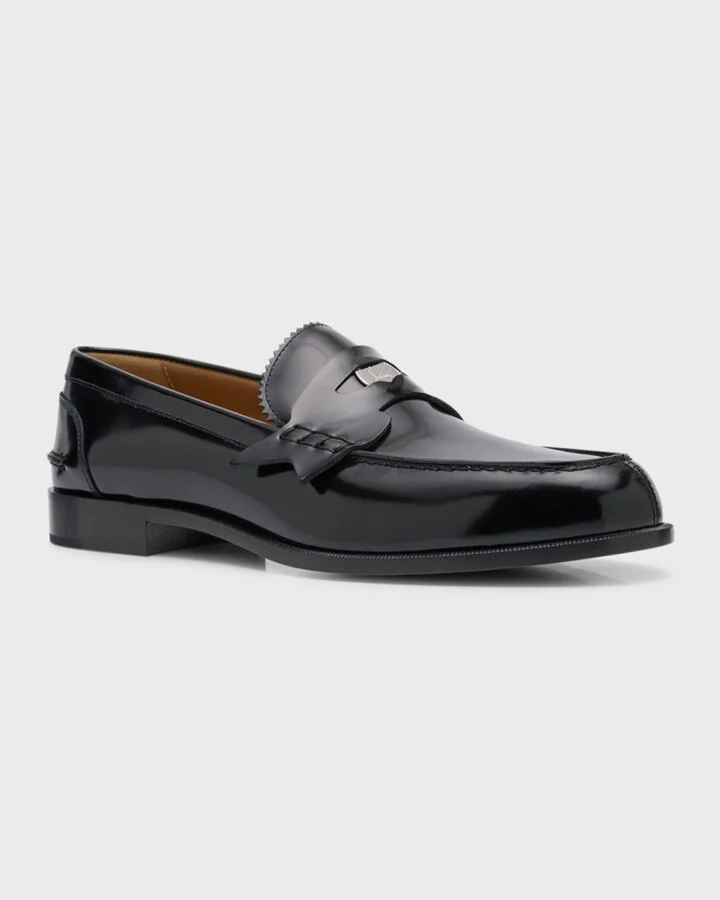 Men's Patent Leather Penny Loafers - Image 5