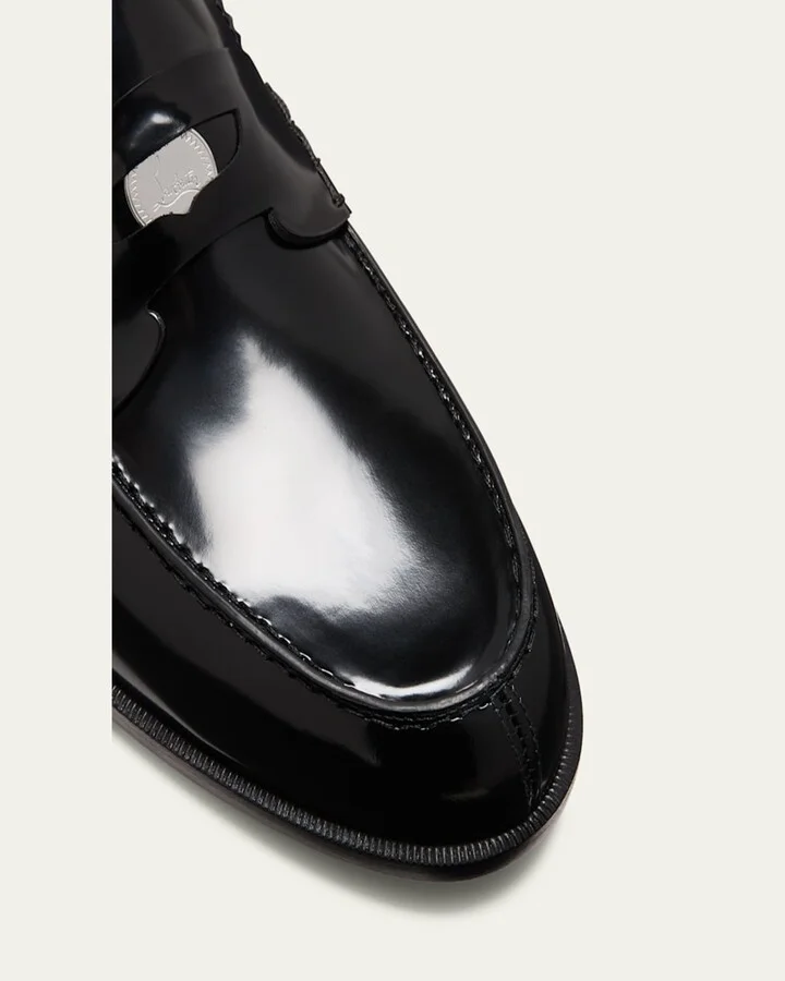 Men's Patent Leather Penny Loafers - Image 5