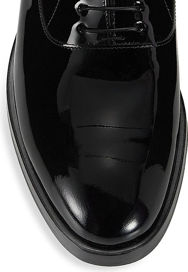 Men's Patent Leather Tuxedo Shoes - Nero - Size 9 - Image 4