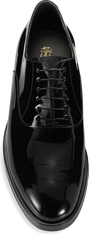 Men's Patent Leather Tuxedo Shoes - Nero - Size 9 - Image 5