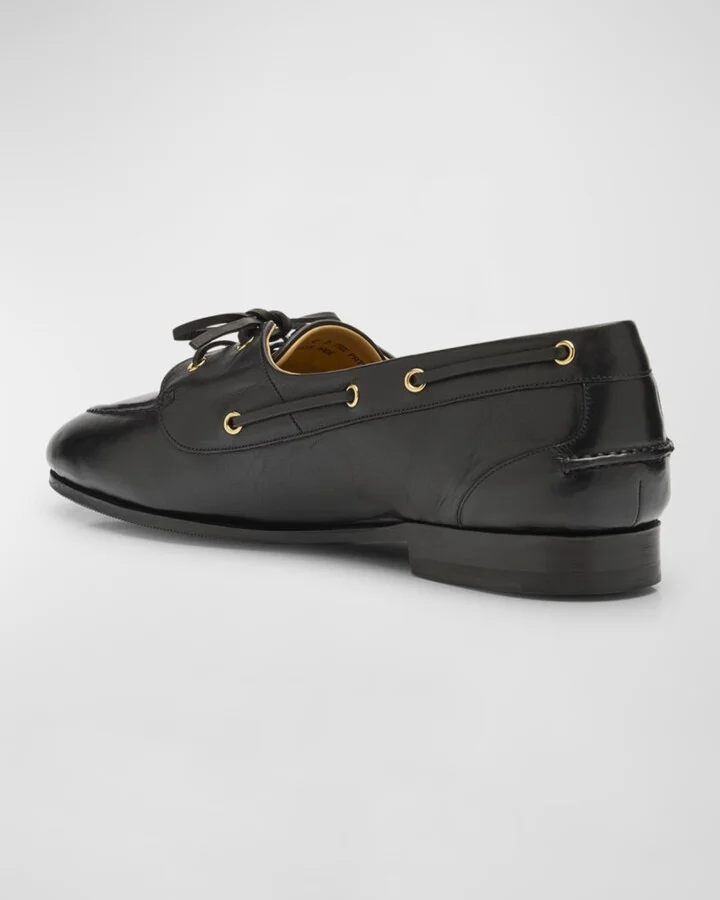 Men's Pathy Leather Boat Shoes - Image 5