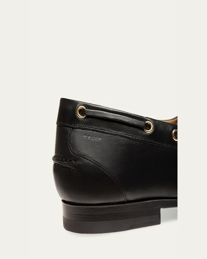 Men's Pathy Leather Boat Shoes - Image 4