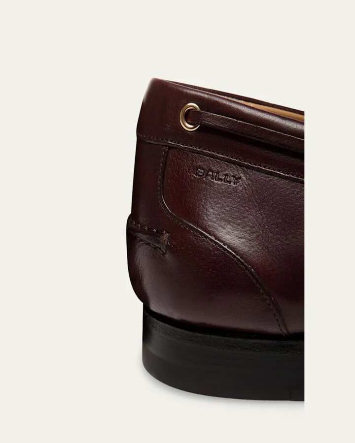 Men's Pathy Leather Boat Shoes - Image 5