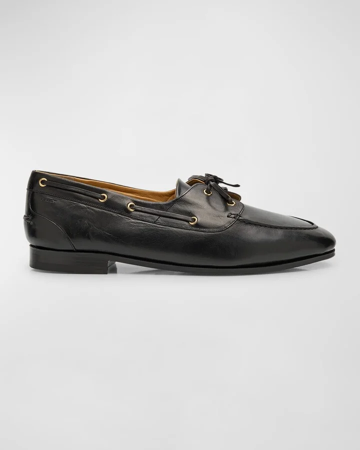 Men's Pathy Leather Boat Shoes