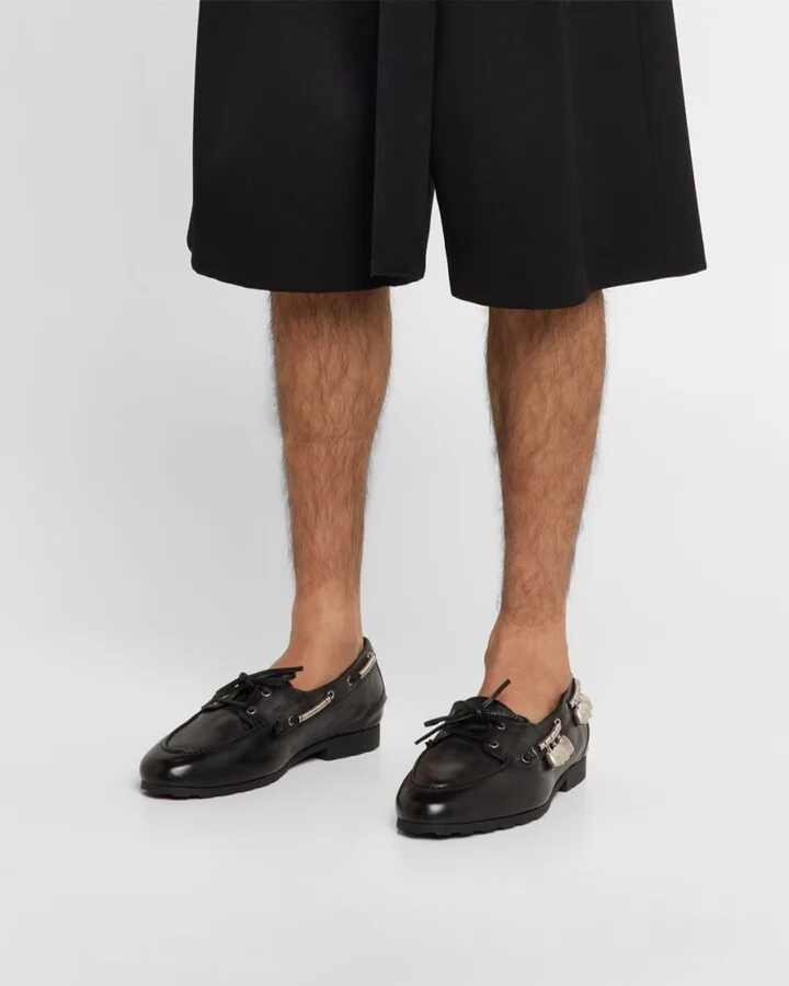 Men's Payat Bell Leather Boat Shoes - Image 3
