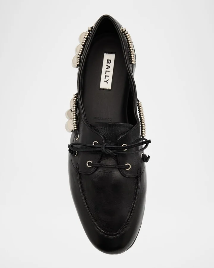 Men's Payat Bell Leather Boat Shoes - Image 5
