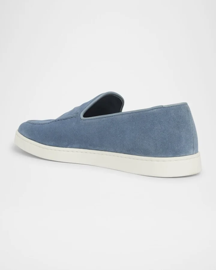 Men's Peebles Suede Penny Loafers - Image 3