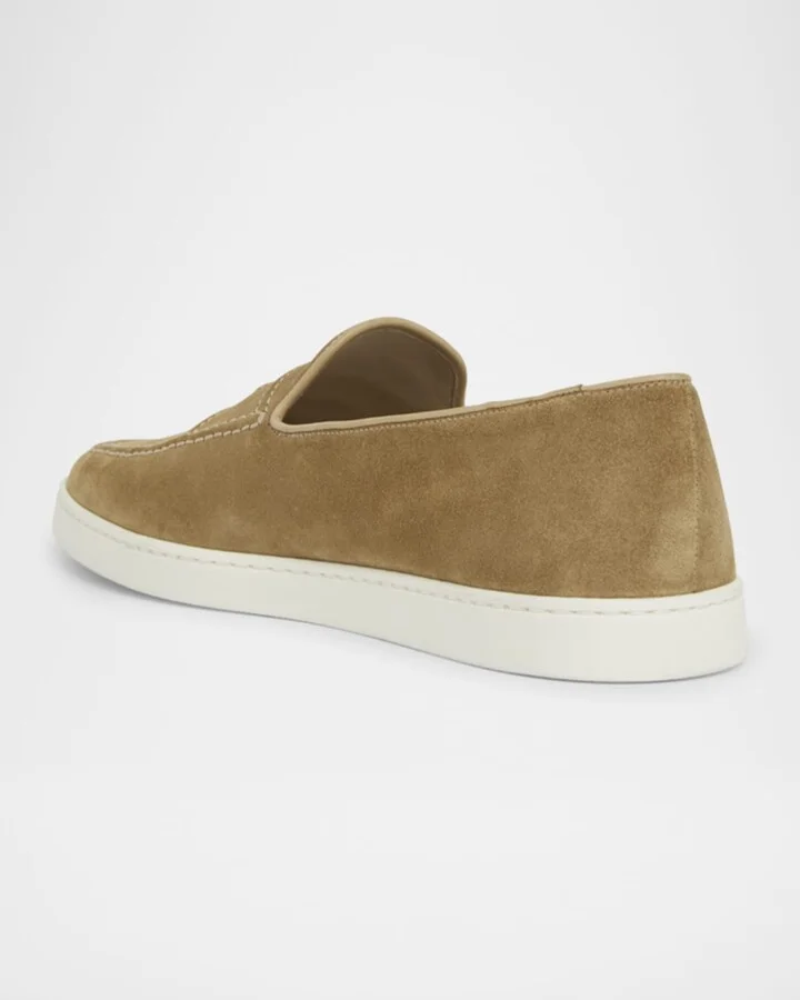 Men's Peebles Suede Penny Loafers - Image 4