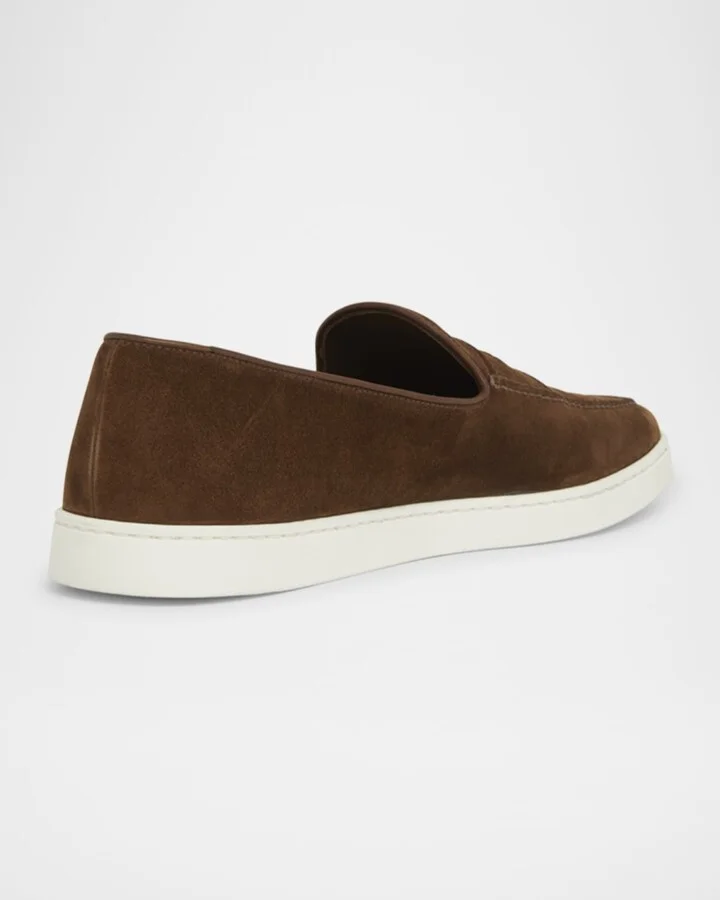 Men's Peebles Suede Penny Loafers - Image 11