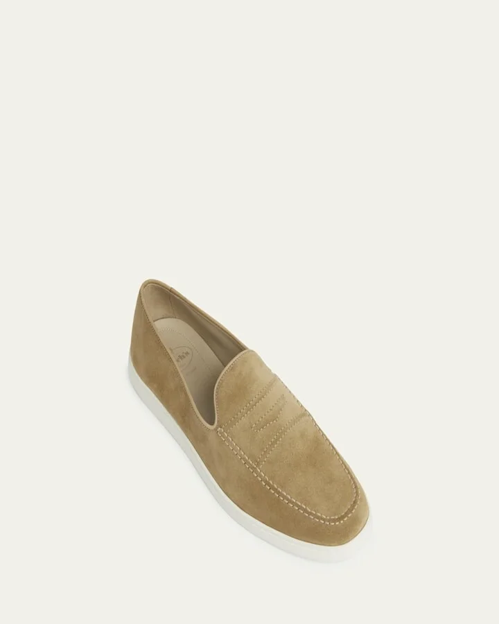 Men's Peebles Suede Penny Loafers - Image 5