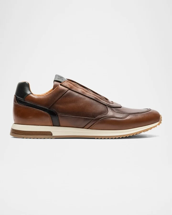 Men's Pegasus Slip-On Leather Sneakers