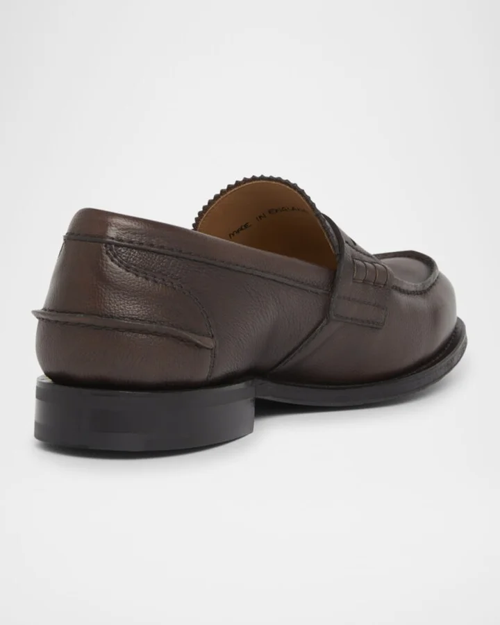 Men's Pembrey 2.0 Grained Leather Penny Loafers - Image 2