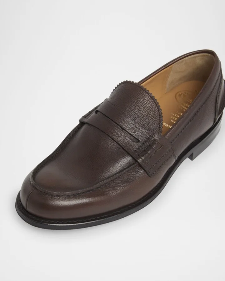 Men's Pembrey 2.0 Grained Leather Penny Loafers - Image 3