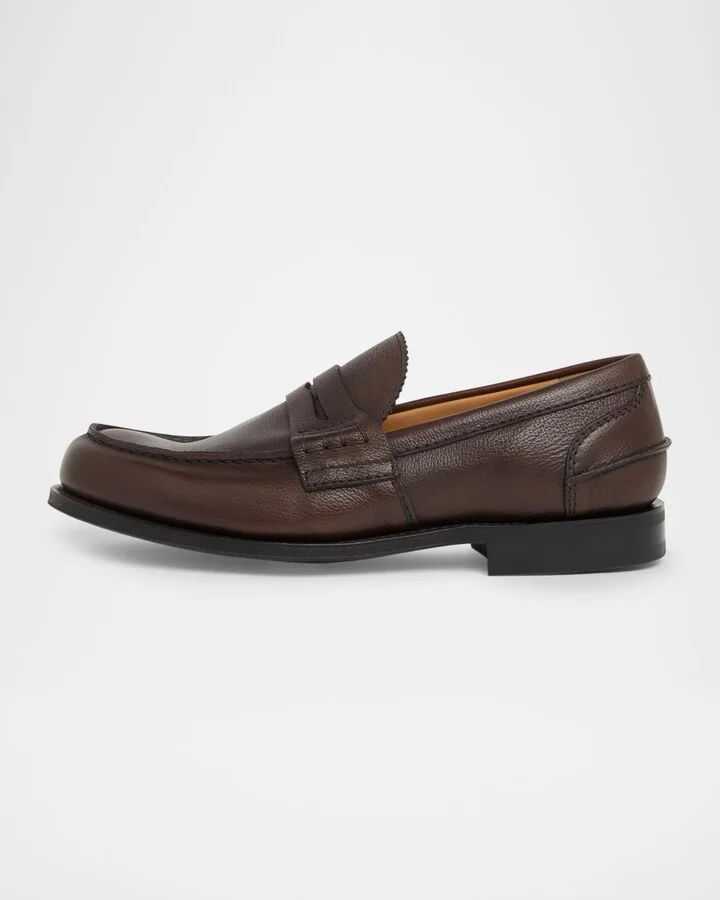 Men's Pembrey 2.0 Grained Leather Penny Loafers