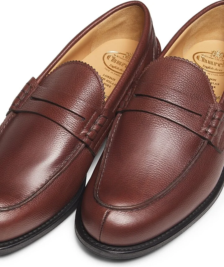 Men's Pembrey Leather Loafers - Black - Size 9 - Image 7