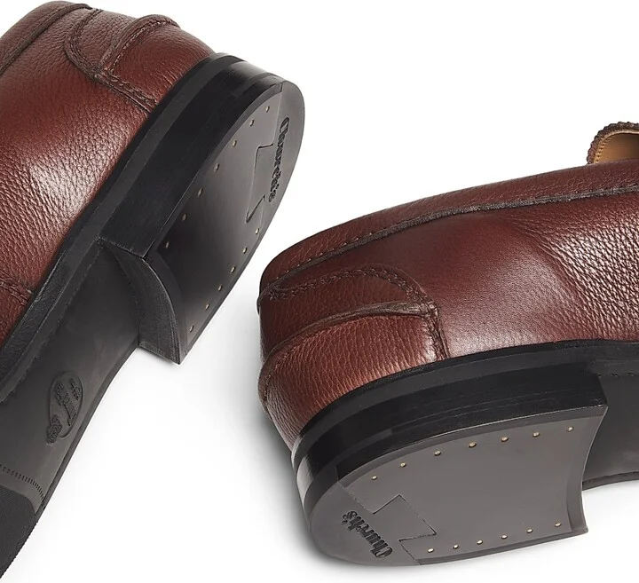 Men's Pembrey Leather Loafers - Black - Size 9 - Image 10