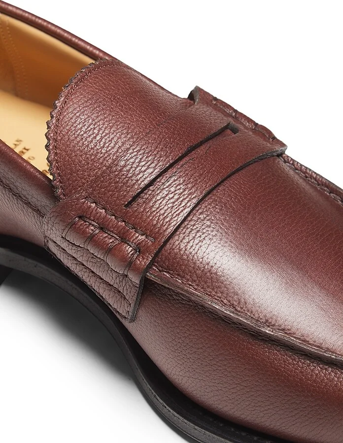 Men's Pembrey Leather Loafers - Black - Size 9 - Image 11
