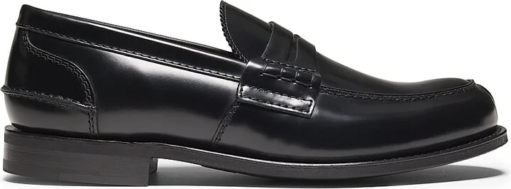 Men's Pembrey Leather Loafers - Black - Size 9