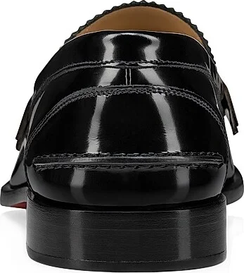 Men's Penny Leather Loafers - Black - Size 6.5 - Image 3