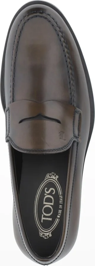 Men's Penny Leather Slip-On Loafers - Image 5
