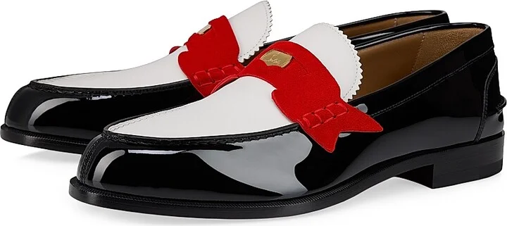 Men's Penny Patent Leather Loafers - Multicolored - Size 6 - Image 2