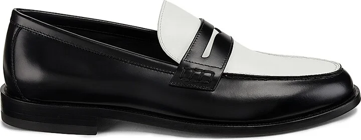 Men's Perry Leather Penny Loafers - Black - Size 8