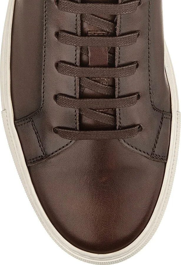 Men's Pescara Leather Low-Top Sneakers - Moro - Size 7 - Image 3