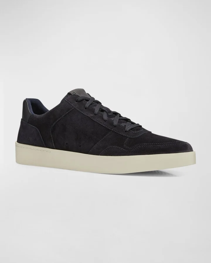 Men's Peyton Tonal Suede Low-Top Sneakers - Image 3