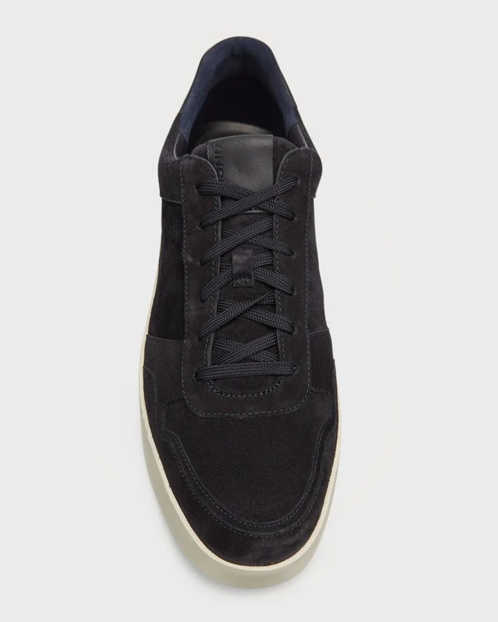 Men's Peyton Tonal Suede Low-Top Sneakers - Image 4