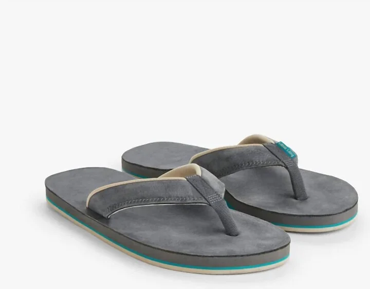 Men's Pier Flip Flops In Slate